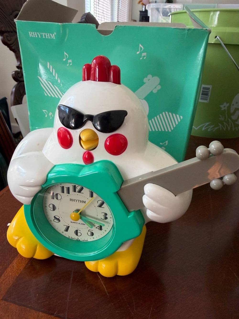Rock’n Roll Chicken Alarm Clock